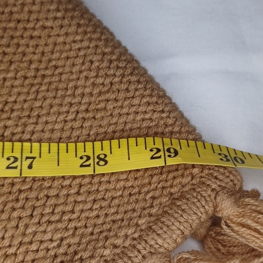 Bill Bass Knit Fringe Boho Shawl - Picture 9 of 10
